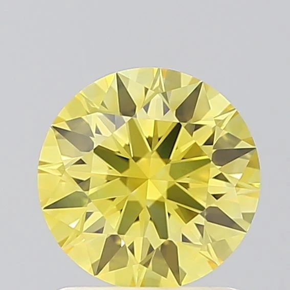 1.10 Carat Round Cut Fancy Yellow