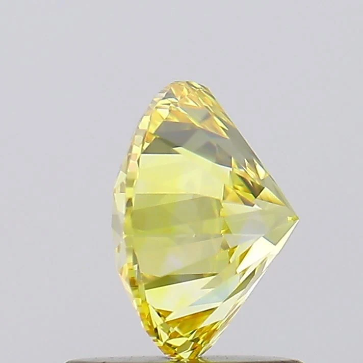 1.17 Carat Round Cut Fancy Yellow
