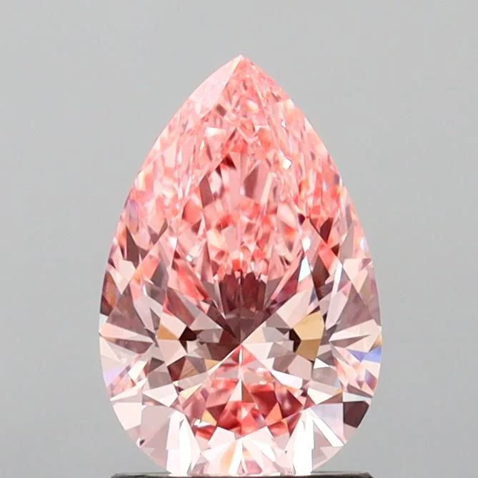 1.52 Carat Pear Cut Fancy Pink