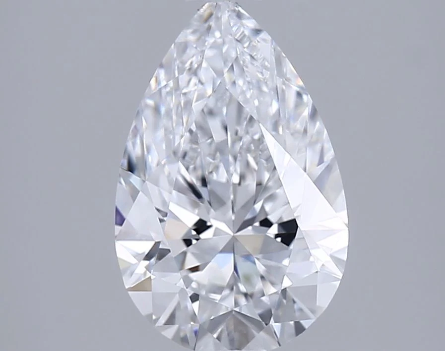 1.53 Carat E-VVS2 Pear Lab Diamond