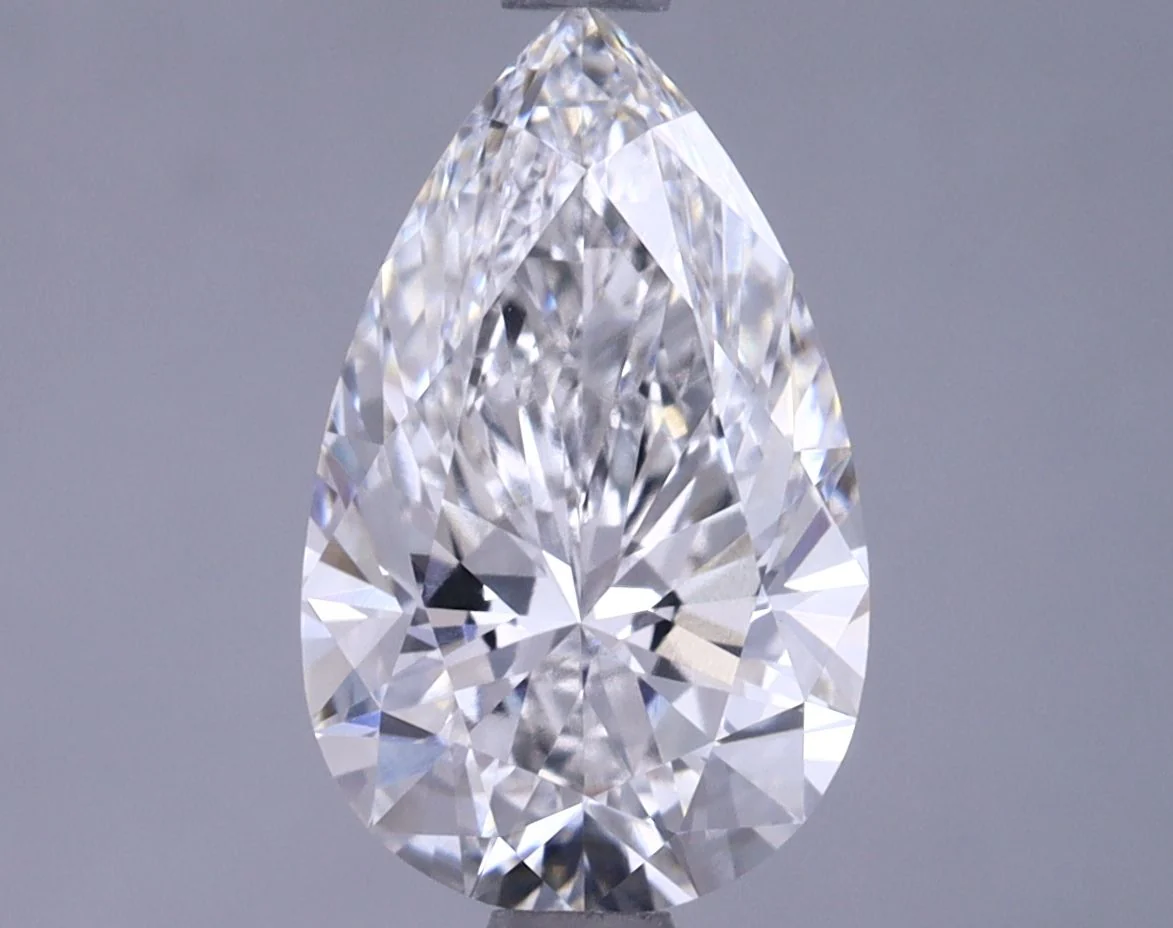 1.65 Carat F-VVS2 Pear Lab Diamond