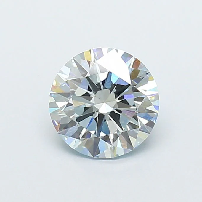 1.66 Carat Round Cut Fancy Blue