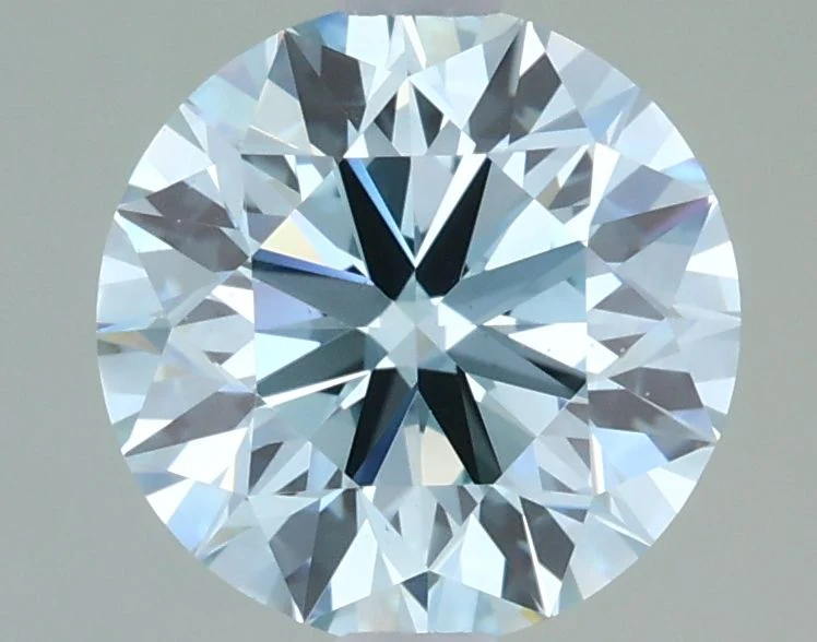1.70 Carat Round Cut Fancy Blue