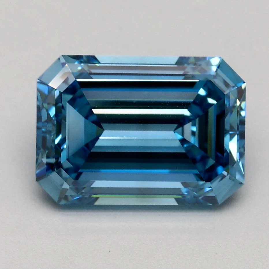 1.99 Carat Emerald Cut Fancy Blue