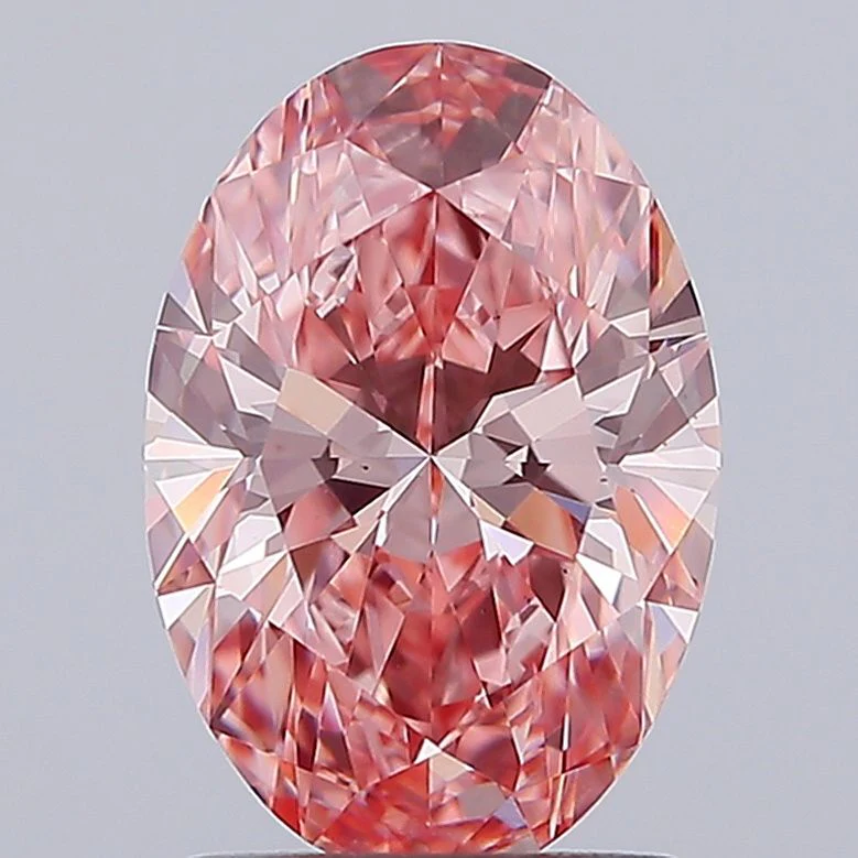 1.99 Carat Oval Cut Fancy Pink