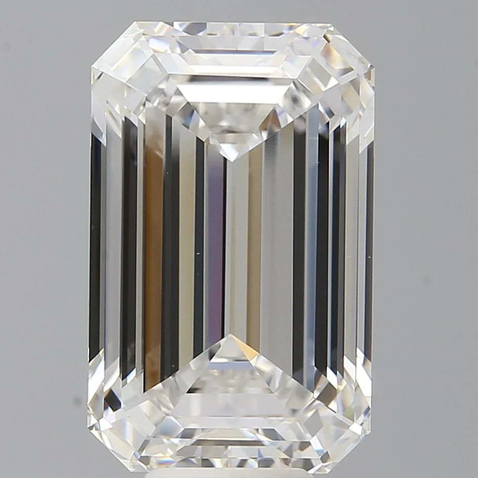 10.06 Carat F-VVS2 Emerald Lab Diamond