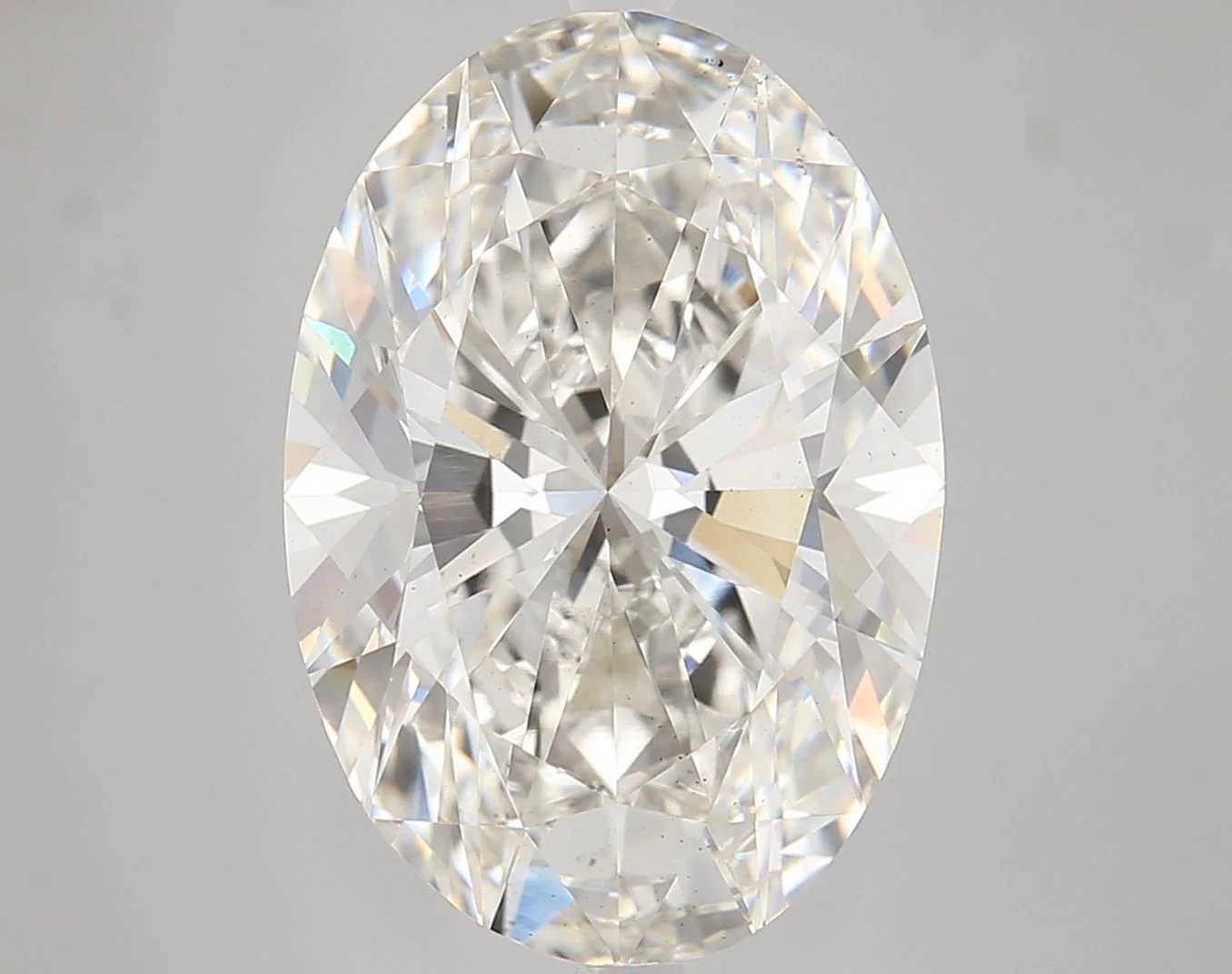 10.21 Carat H-VS2 Oval Lab Diamond