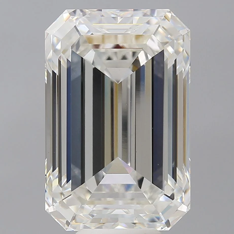 10.57 Carat F-VVS2 Emerald Lab Diamond