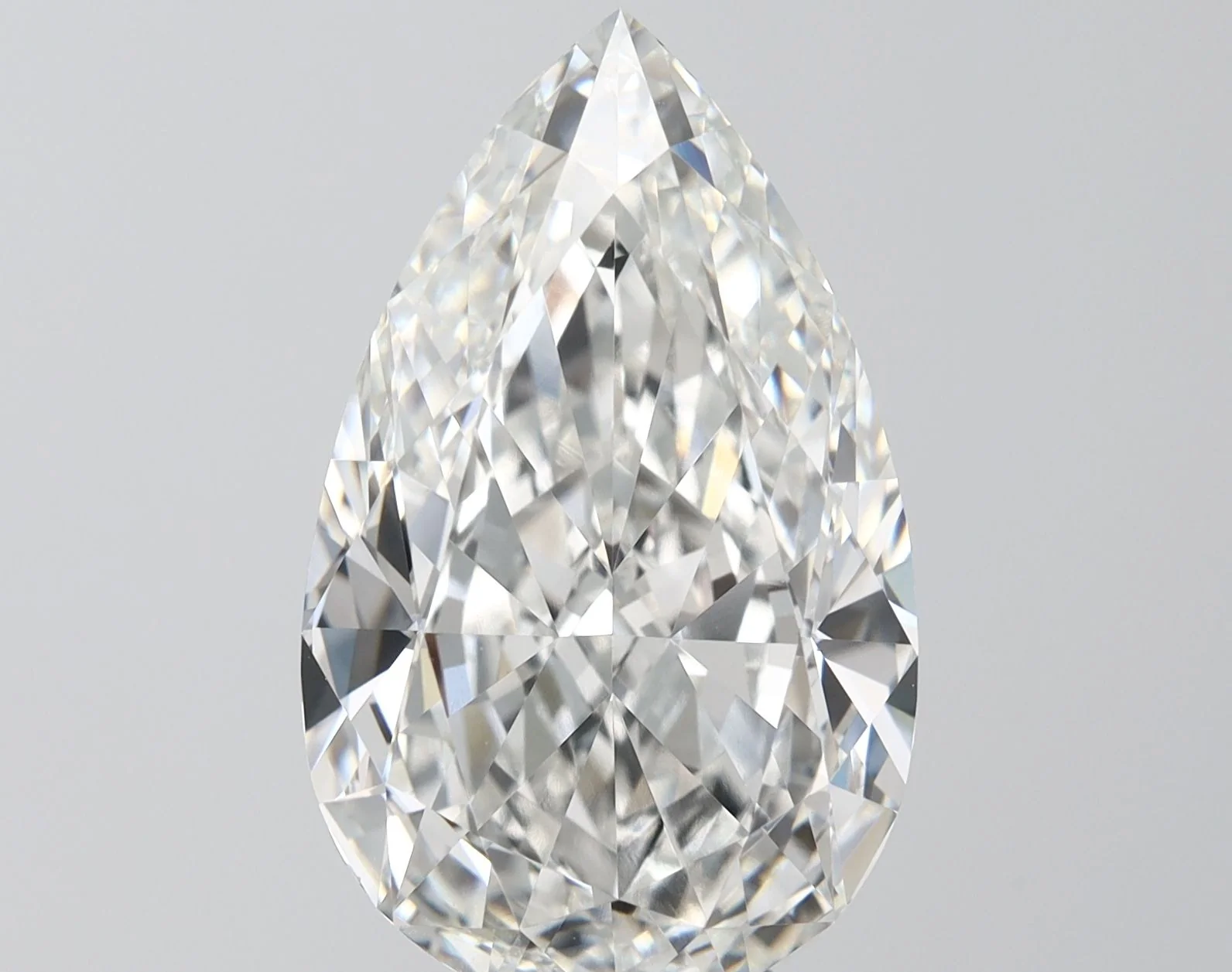 12.09 Carat G-VVS2 Pear Lab Diamond