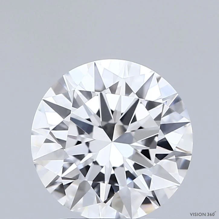 2.01 Carat D-VVS2 Round Lab Diamond