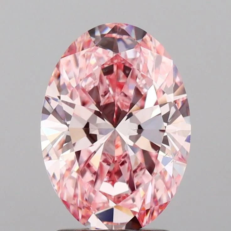 2.02 Carat Oval Cut Fancy Pink