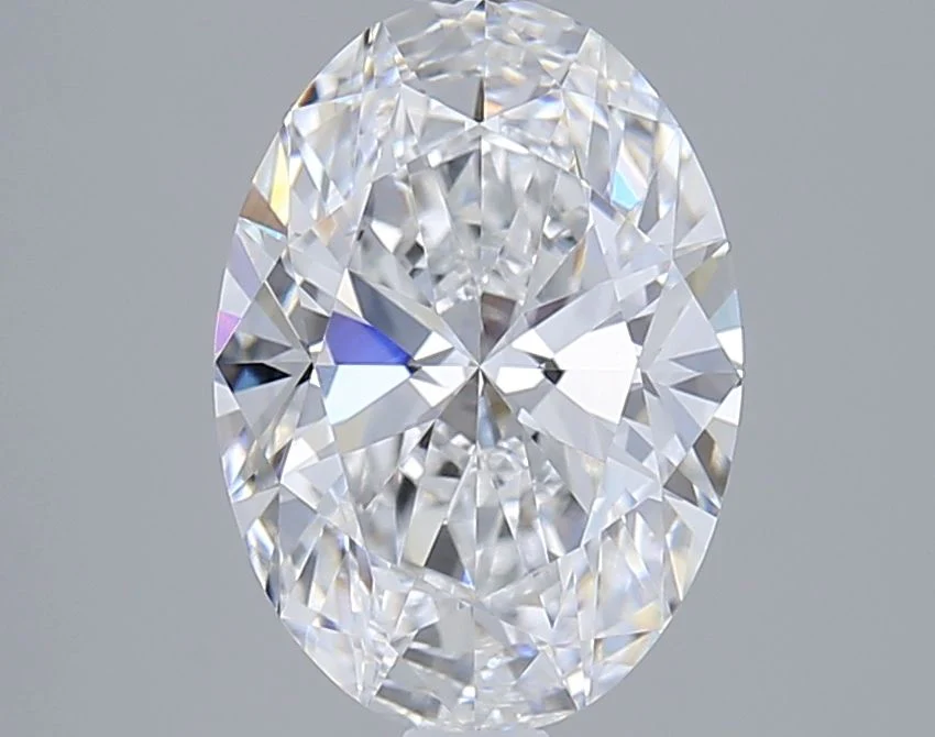 2.07 Carat D-VVS2 Oval Lab Diamond