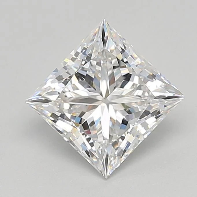 2.42 Carat F-VVS2 Princess Lab Diamond