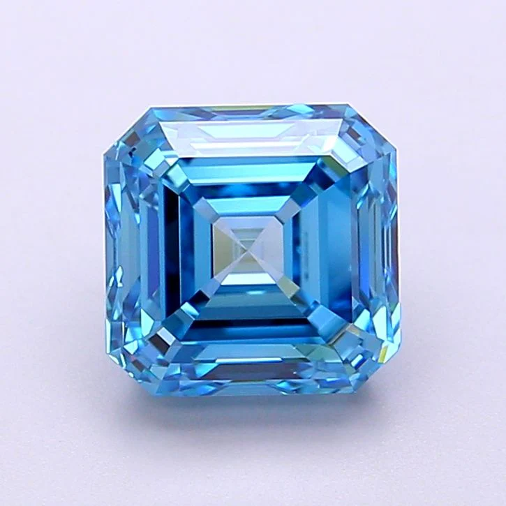 2.5 Carat Asscher Cut Fancy Blue
