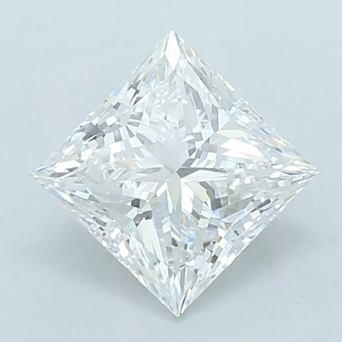 2.51 Carat F-VS1 Princess Lab Diamond