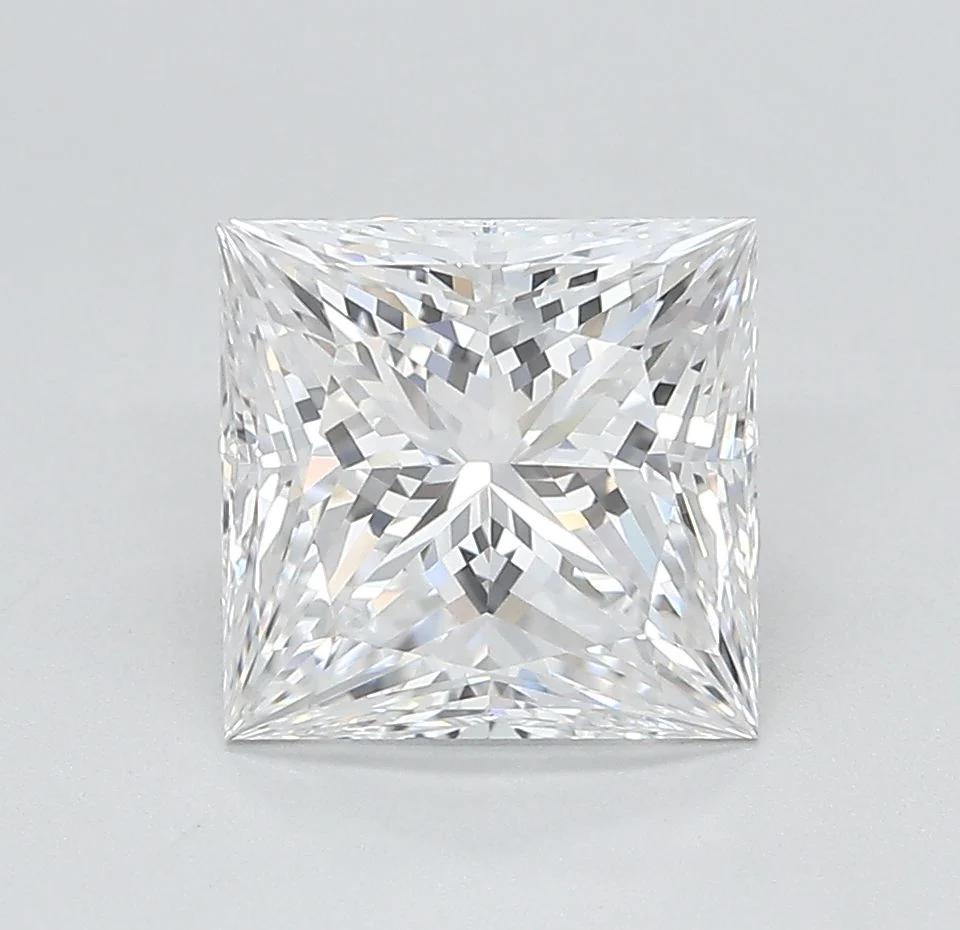 2.53 Carat D-VVS1 Princess Lab Diamond