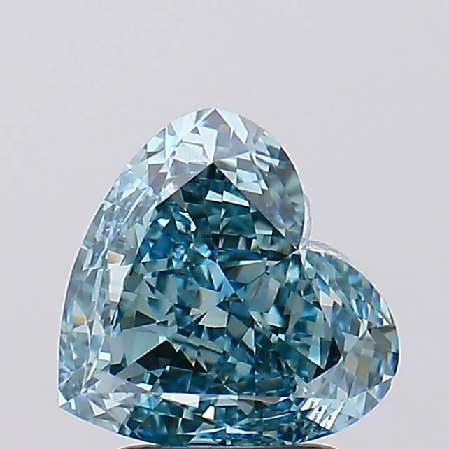 2.53 Carat Heart Cut Fancy Green