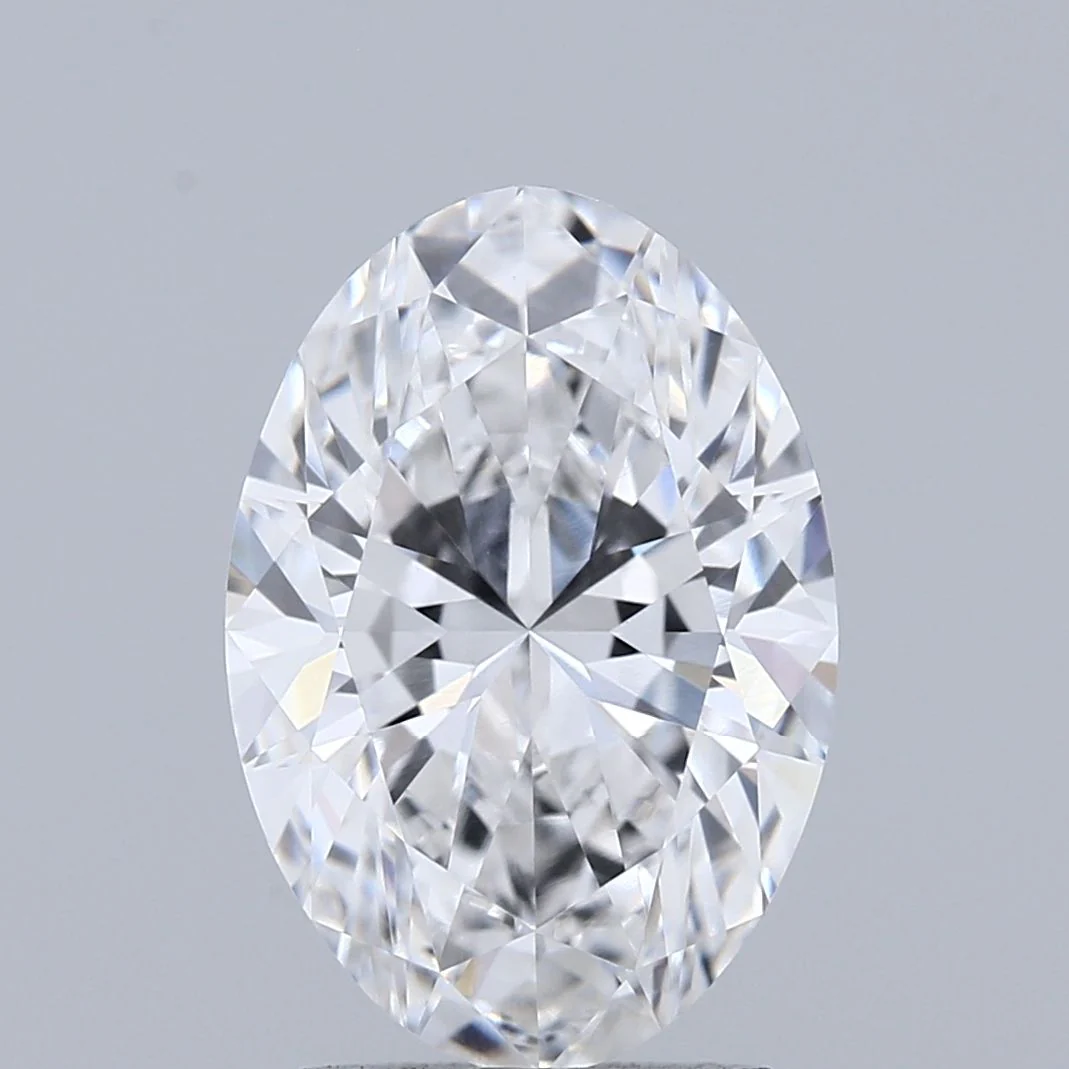 2.56 Carat E-VVS2 Oval Lab Diamond