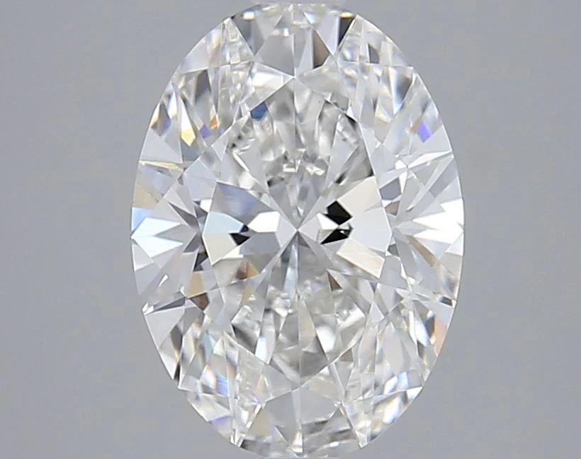 2.56 Carat F-VVS2 Oval Lab Diamond