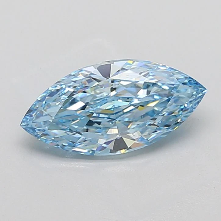 2.59 Carat Marquise Cut Fancy Blue