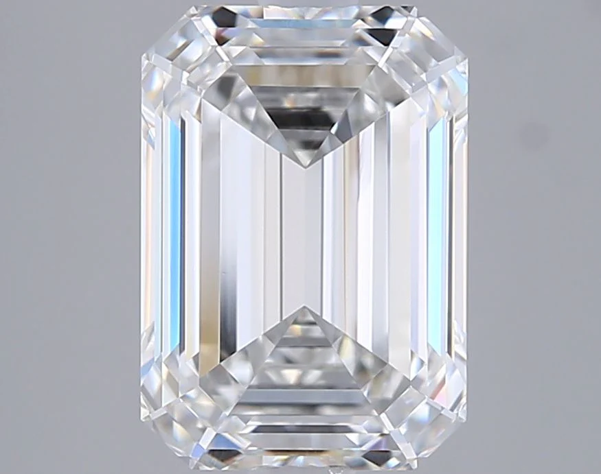2.78 Carat F-VVS2 Emerald Lab Diamond