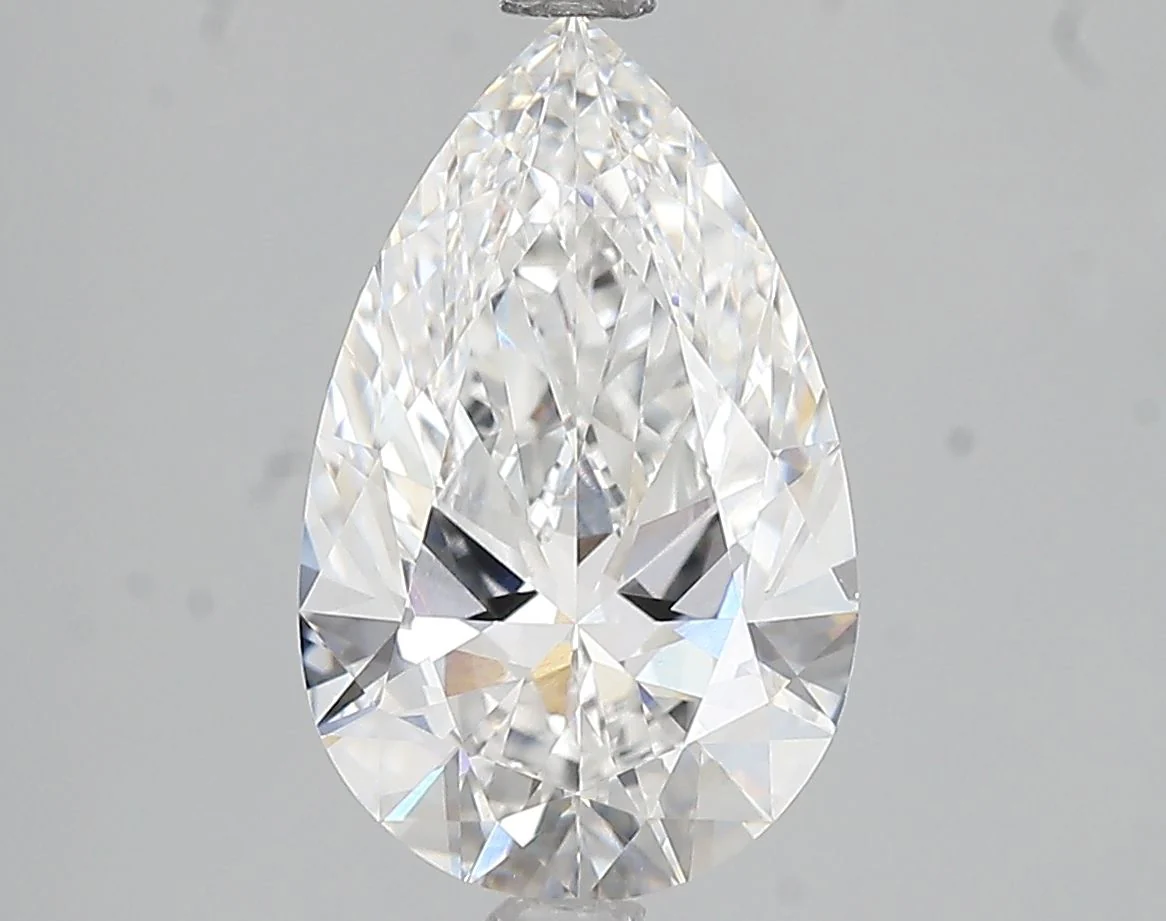 2.85 Carat E-VVS2 Pear Lab Diamond