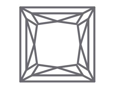2.93 Carat F-VVS2 Princess Lab Diamond