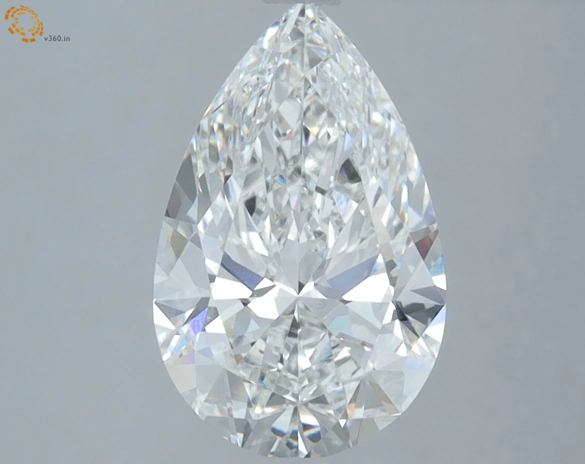 3.01 Carat F-VVS2 Pear Lab Diamond