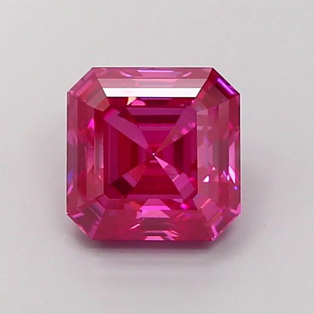 3.02 Carat Asscher Cut Fancy Pink