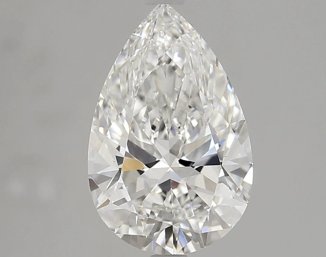3.02 Carat E-VVS2 Pear Lab Diamond