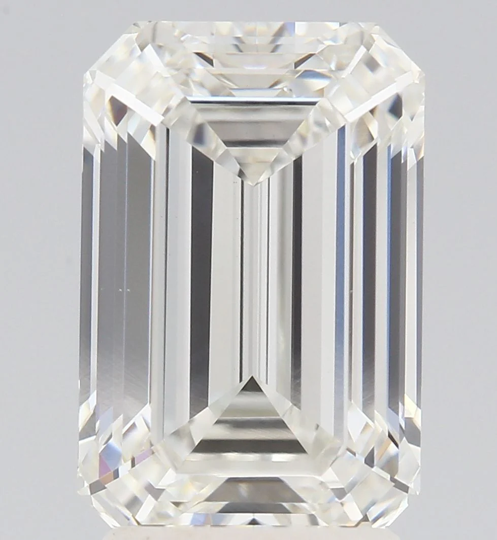 3.02 Carat F-VVS2 Emerald Lab Diamond
