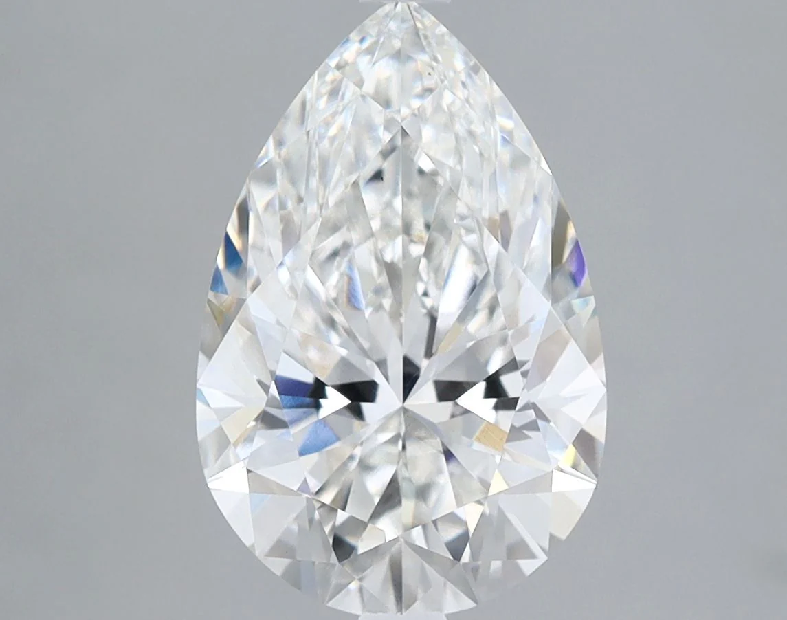 3.04 Carat F-VS1 Pear Lab Diamond