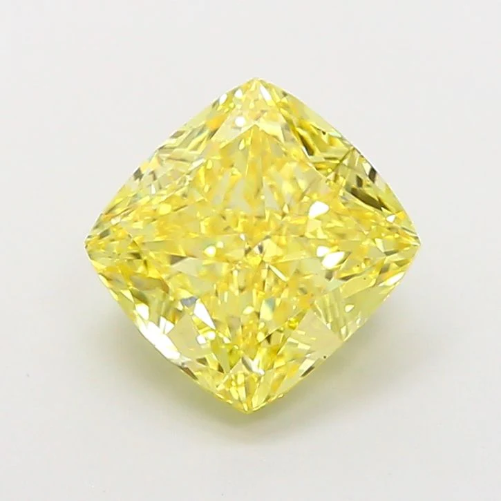3.05 Carat Cushion Cut Fancy Yellow