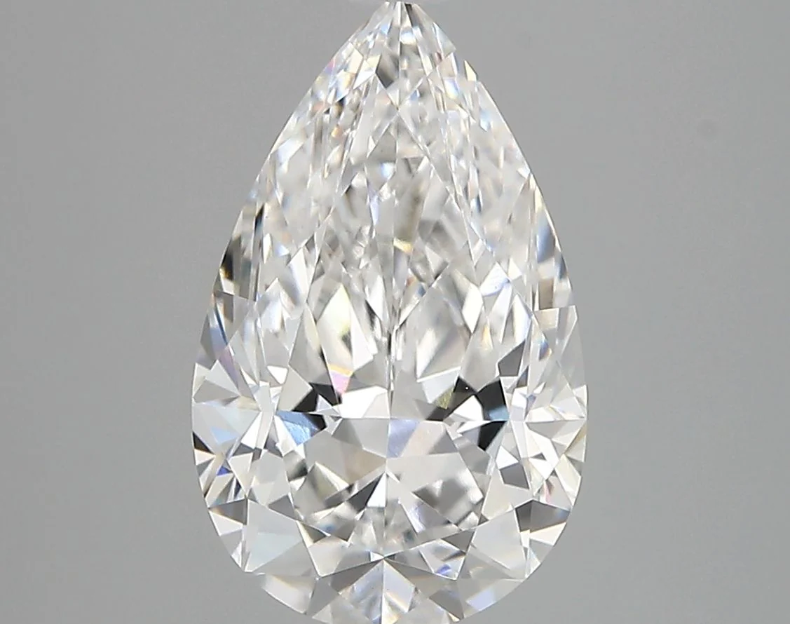 3.05 Carat E-VVS2 Pear Lab Diamond