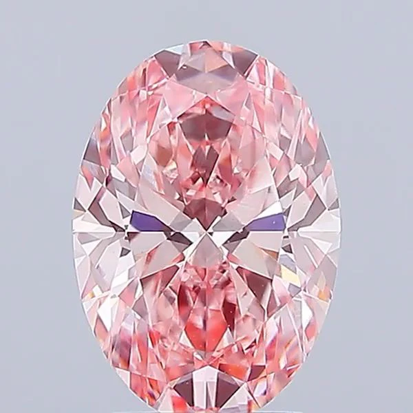 3.07 Carat Oval Cut Fancy Pink