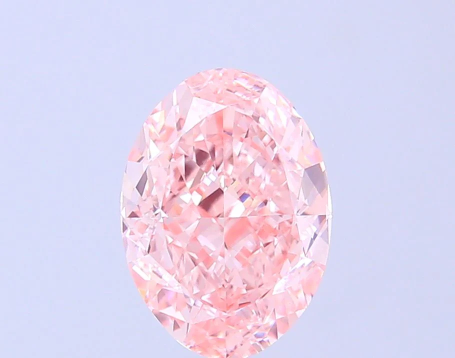 3.1 Carat Oval Cut Fancy Pink