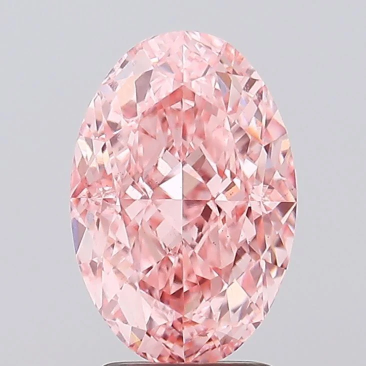 3.33 Carat Oval Cut Fancy Pink