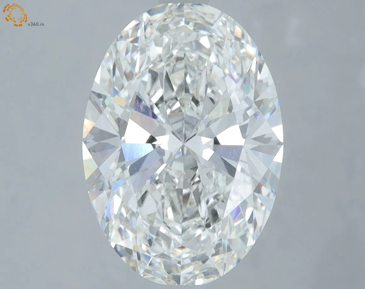 3.57 Carat F-VVS2 Oval Lab Diamond
