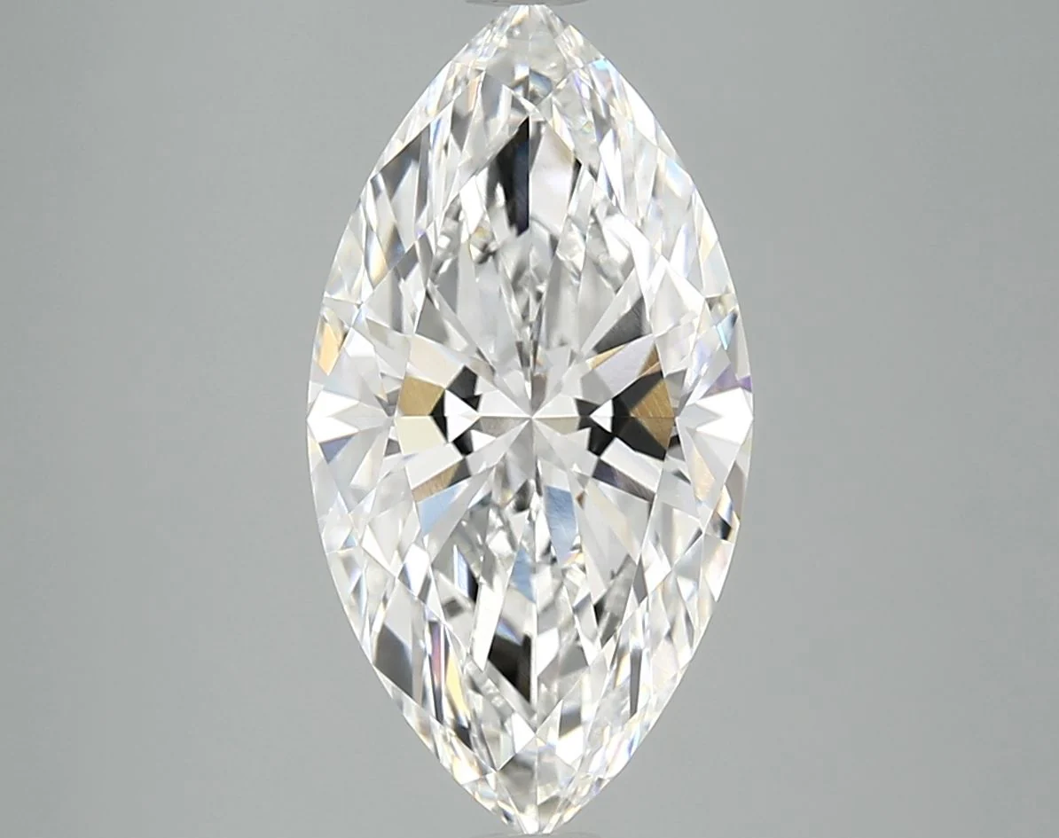 3.82 Carat F-VVS2 Marquise Lab Diamond