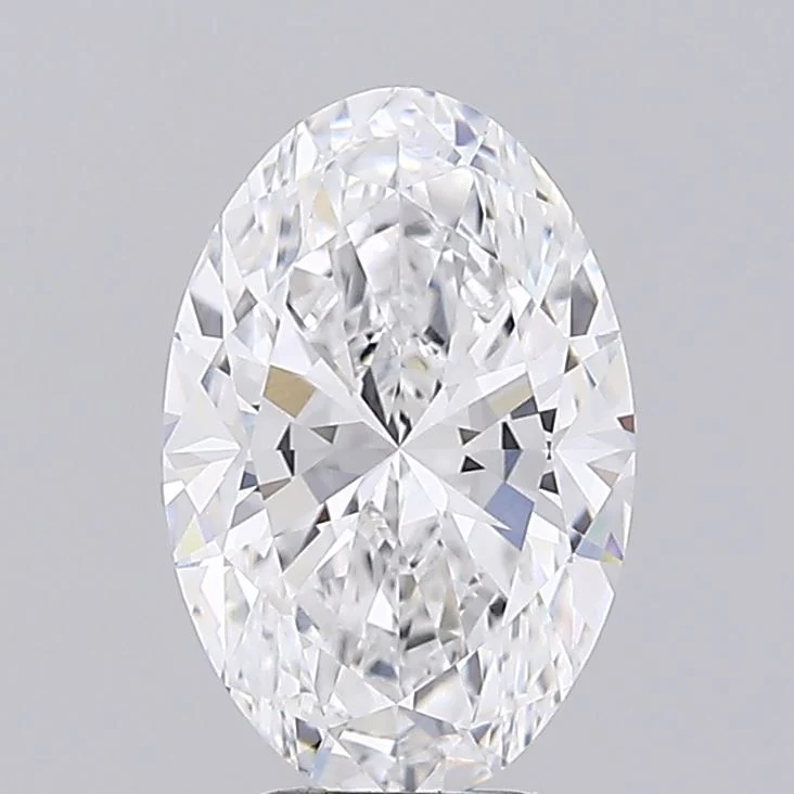 3 Carat D-VVS2 Oval Lab Diamond