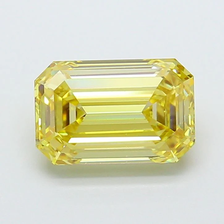 3 Carat Emerald Cut Fancy Yellow