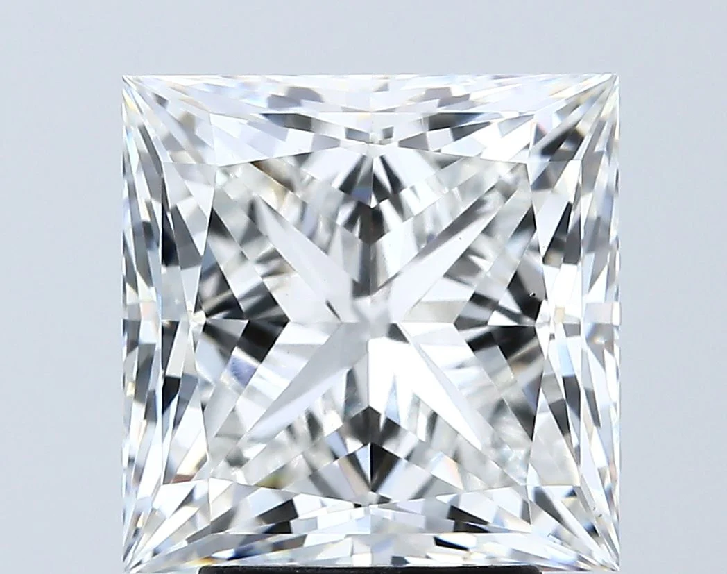 4.06 Carat F-VS1 Princess Lab Diamond