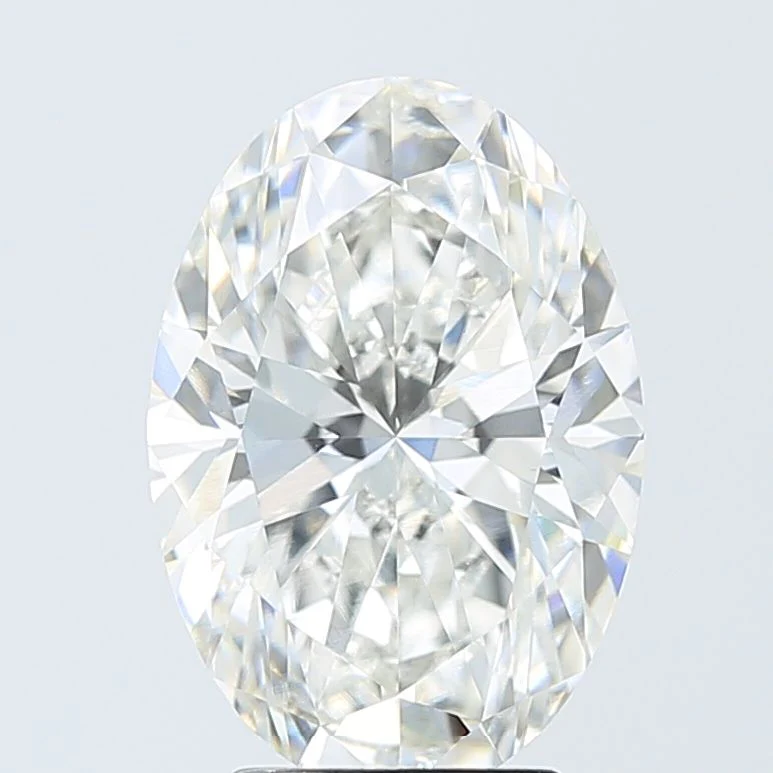 4.06 Carat F-VVS2 Oval Lab Diamond