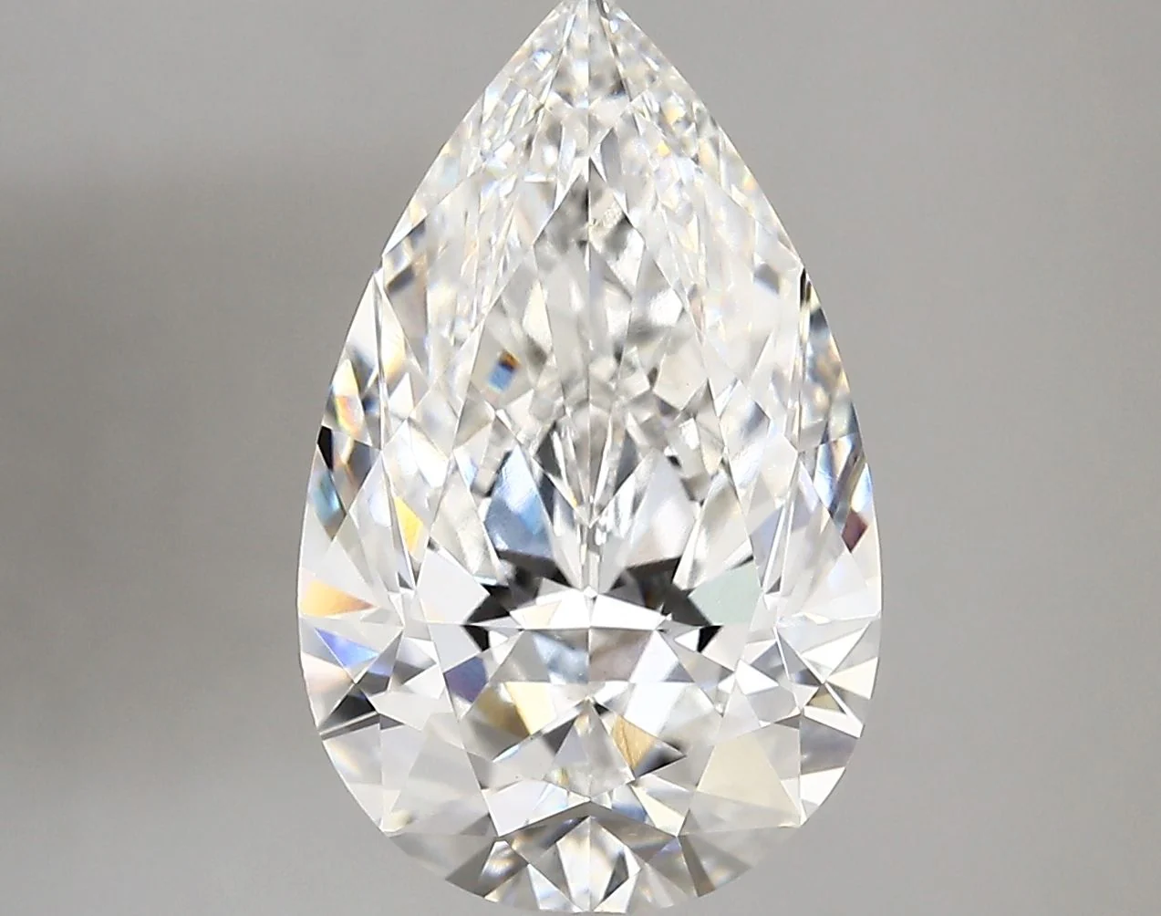 4.43 Carat E-VVS2 Pear Lab Diamond
