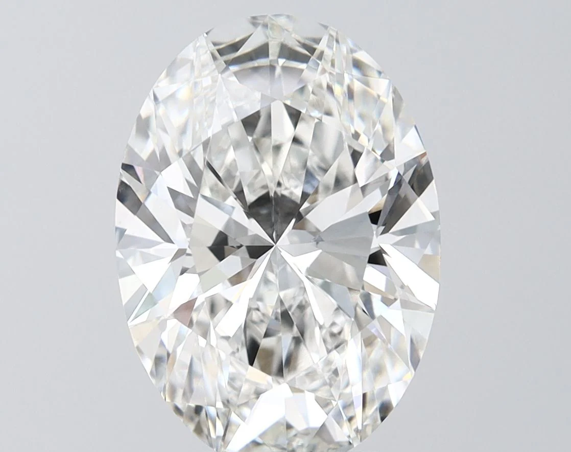 4.51 Carat F-VVS2 Oval Lab Diamond