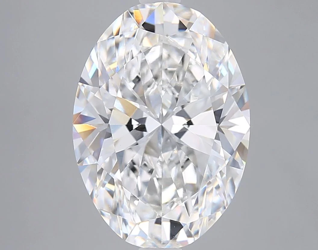 5.06 Carat F-VVS2 Oval Lab Diamond