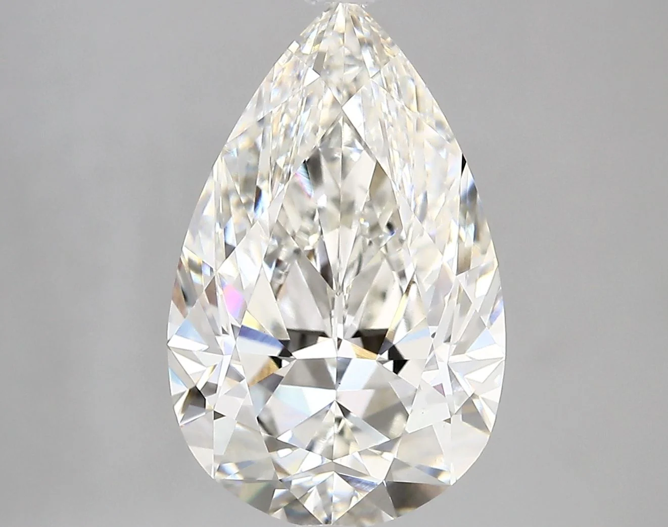 5.15 Carat G-VVS2 Pear Lab Diamond