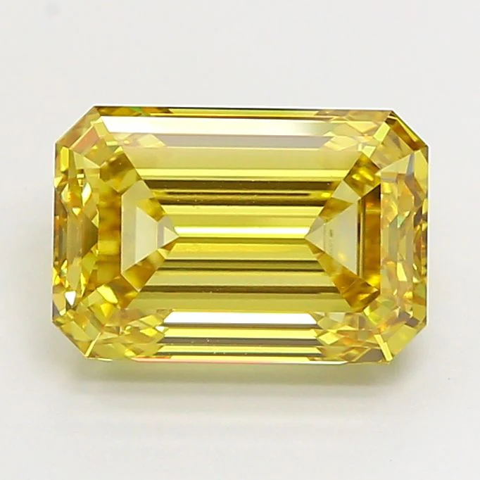 6.07 Carat Emerald Cut Fancy Yellow