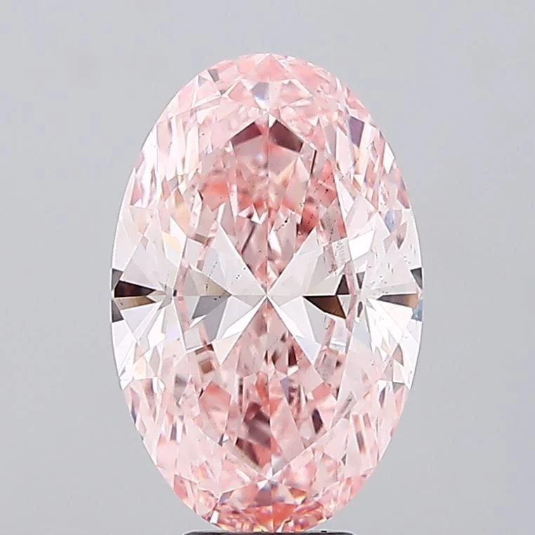 7.03 Carat Oval Cut Fancy Pink