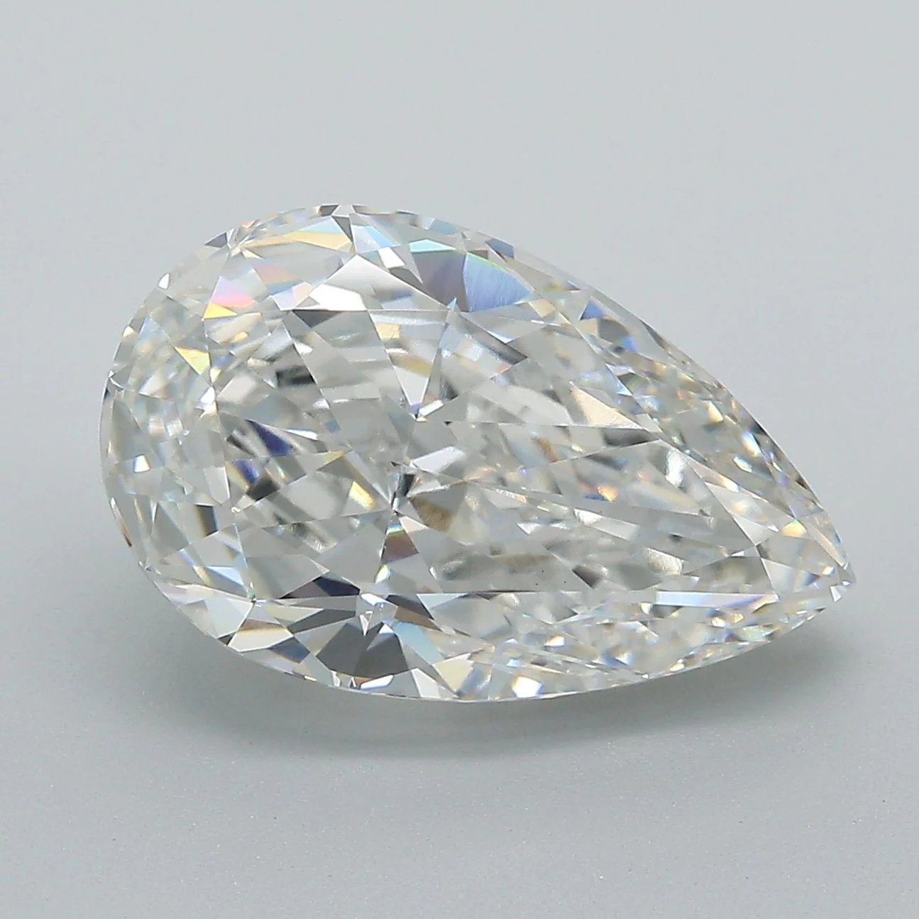 7.13 Carat F-VS1 Pear Lab Diamond